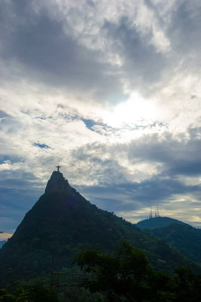 Θέα Από Μακριά Από Corcovado Στο Ρίο Ντε Τζανέιρο — Φωτογραφία Αρχείου