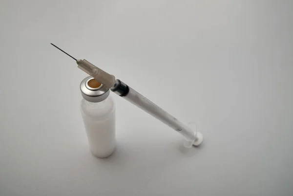 View Needle Ampoule Ready Used — Stock Photo, Image