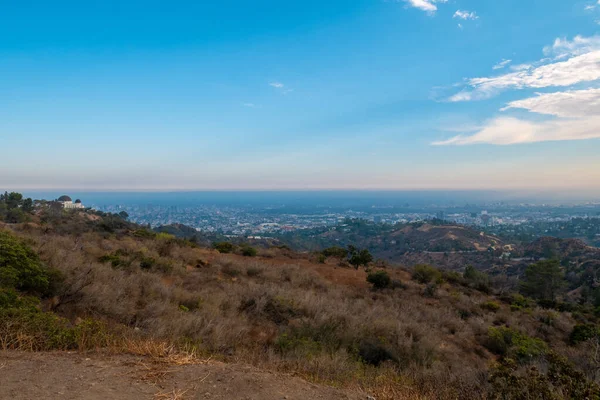 Vista Panorâmica Observatório Griffith Cidade Los Angeles — Fotografia de Stock