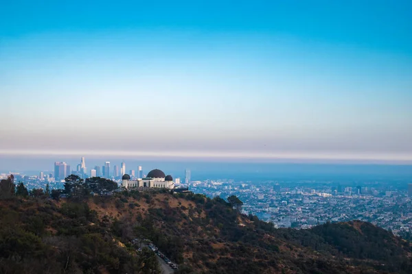 Panoramic View Griffith Observatory Los Angeles City — Stock Photo, Image