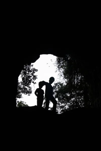 Vista Los Hermanos Entrada Una Cueva Brasil — Foto de Stock