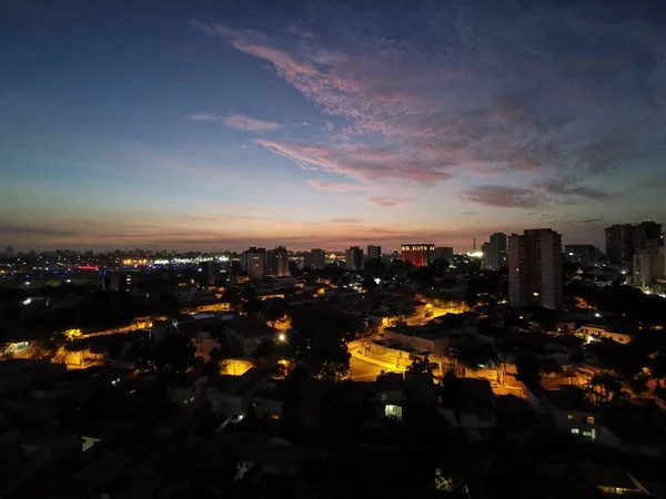 Sao Paulo Brasil Enero 2021 Vista Del Amanecer Pista Del — Foto de Stock