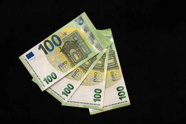 Detalles Billetes 100 Euros Europe Money Photography — Foto de Stock