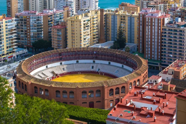Aerial Panoramic View City Malaga Spain — Stock Photo, Image