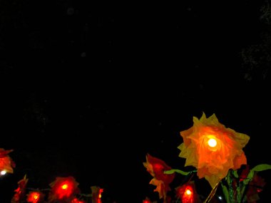 Sonsuzluğu kutlama gösterisinin dekorasyonu Mexico City 'de bir ölüm günü festivali.
