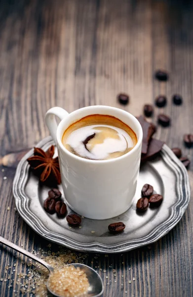 En kopp espressokaffe — Stockfoto