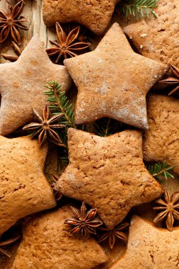Noel gingerbread yıldız şeklinde