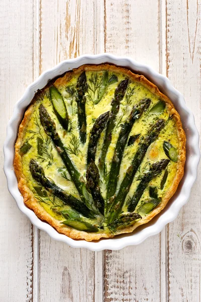 Espargos quiche — Fotografia de Stock