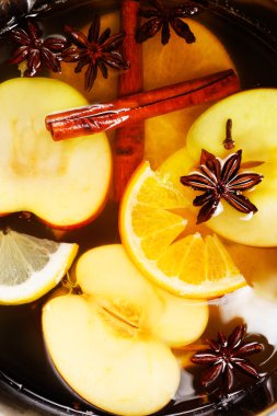 Sıcak şarabı, malzemeler