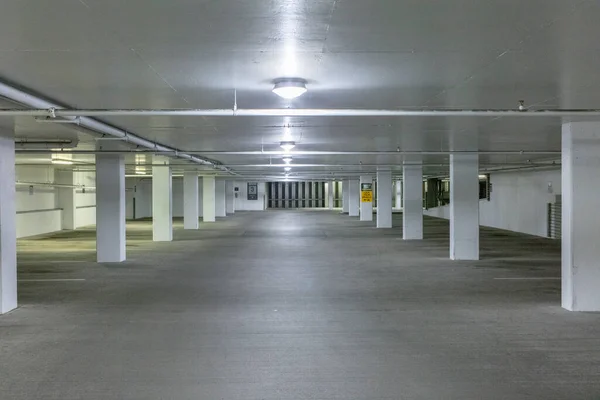 Empty public parking garage space