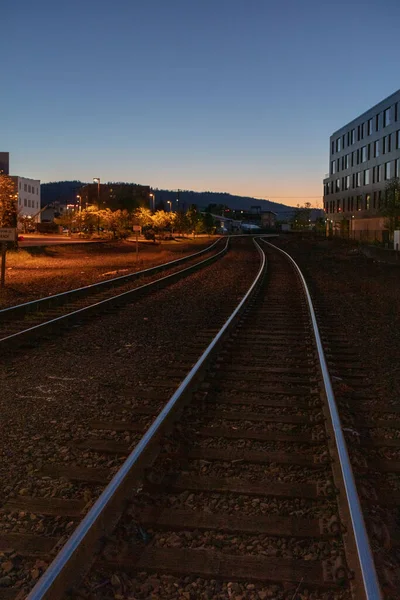 railway track in portland downtown