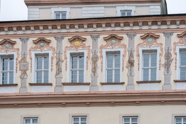 Vilnius, Litvanya - 2020 Mart 07. Vilnius 'taki Başkanlık Sarayı, Litvanya Cumhurbaşkanının resmi konutu..