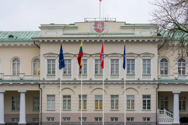 Vilnius Lituania 2020 Marzo Palacio Presidencial Vilna Residencia Oficial Del —  Fotos de Stock