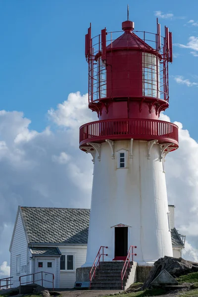 Lindesnes Norvege Septembre Phare Lindesnes Point Méridional Continent Norvégien — Photo