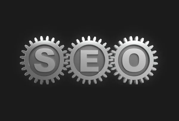 Seo 搜索引擎优化的3D说明 — 图库照片