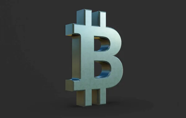 Bitcoin Görüntü Koyu Arkaplan — Stok fotoğraf