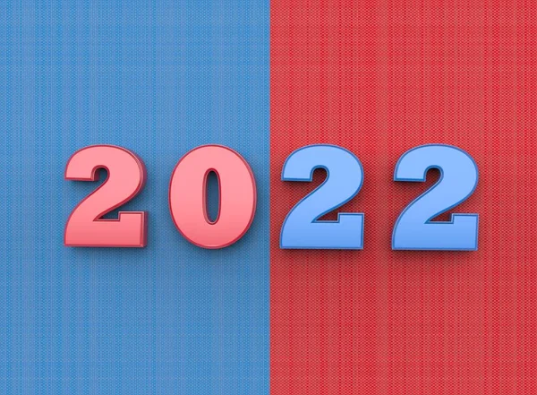 Feliz Ano Novo 2022 Ilustração — Fotografia de Stock