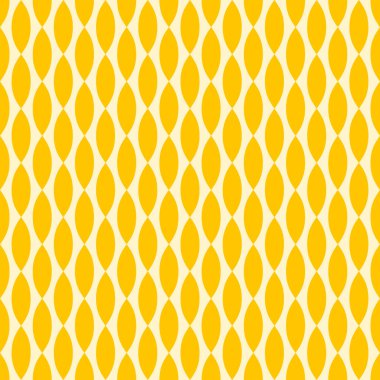 50 'lerin ortalarında modern dalgalı retro renkler kusursuz vektör deseni. Koleksiyonun bir parçası