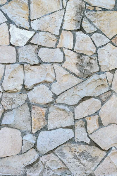 Pared Piedra Hecha Bloques Piedra Arenisca Diferentes Tamaños Como Fondo — Foto de Stock