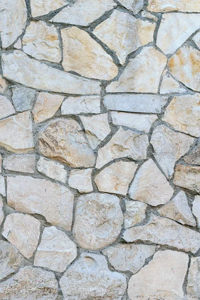 Kamenná Zeď Pískovcových Bloků Různých Velikostí Jako Pozadí — Stock fotografie