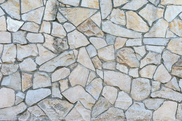Pared Piedra Hecha Bloques Piedra Arenisca Diferentes Tamaños Como Fondo — Foto de Stock