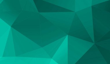 Yeşil eğimli Soyut Üçgen Arkaplan. Üç boyutlu üçgenler. Modern Duvar Kağıdı. 