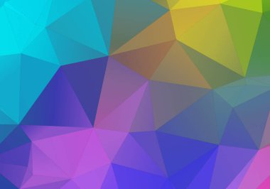 Soyut renkli üçgen arkaplan. Arkaplan duvar kâğıdı ve iş şablonu için 3B üçgenleri modern biçimlendir.