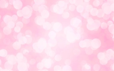 Sevgililer Günü konsepti için arka planda Bokeh ışıkları olan lüks pembe bulanık arka plan.