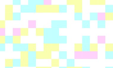 Soyut kare piksel mozaik renkli arka plan geometrik renksiz desen pastel renklerde. 8 bit