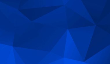 Soyut mavi çokgen üçgen desenli arkaplan. 3d resimleme.