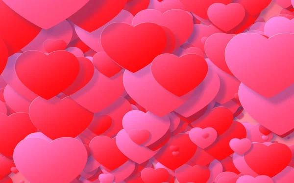 분홍색 발렌타인데이의 추상적 — 스톡 사진