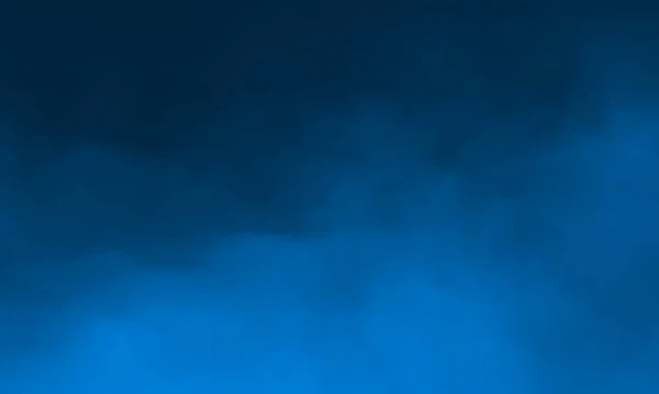 Синий Дым Изолированный Черном Цвете Темном Фоне Ужаса Использование Концептуального — стоковое фото