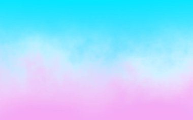 Soyut mavi ve pembe yumuşak bulut arkaplanı Pastel renkli derecelendirme.
