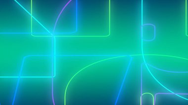 Soyut koyu yeşil ve mor neon ışık gradyan arkaplan 33d çizim.