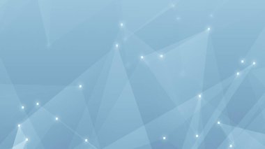 Soyut teknoloji ve bilim çokgen uzay düşük poligonal arkaplan noktalar ve çizgiler birleştiren mavi tonlu gri.