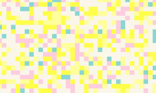 Absztrakt Négyzet Pixel Mozaik Színes Háttér Geometriai Zökkenőmentes Minta Pasztell — Stock Fotó