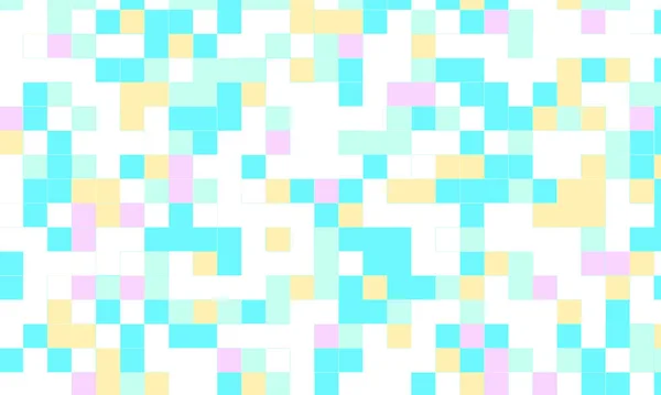 Astratto Quadrato Pixel Mosaico Colorato Sfondo Geometrico Modello Senza Cuciture — Foto Stock