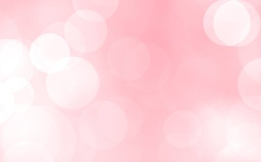 Sevgililer Günü konsepti için arka planda Bokeh ışıkları olan lüks pembe bulanık arka plan.