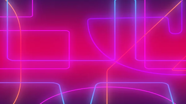 Abstract dark pink purple neon light gradient background.3d render illustration.