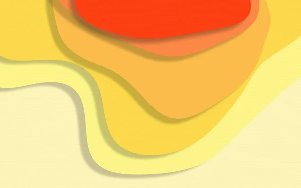 Abstrato Vermelho Laranja Amarelo Formas Corte Papel Gradiente Background Paper — Fotografia de Stock