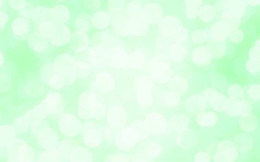 Yeşil, beyaz, odak noktası bulanık arka plan. Grafik tasarımı poster pankartı ve arkaplan ile kavram ekolojisi için soyut bokeh yumuşak ışık gradyanı.