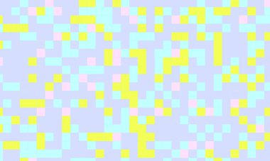 Soyut kare piksel mozaik renkli arka plan geometrik renksiz desen pastel renklerde. 8 bit