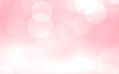 Sevgililer Günü konsepti için arka planda Bokeh ışıkları olan lüks pembe bulanık arka plan.