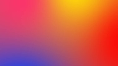 Soyut eğimli kırmızı sarı ve mavi yumuşak renkli arkaplan. Mobil uygulama için modern yatay tasarım.