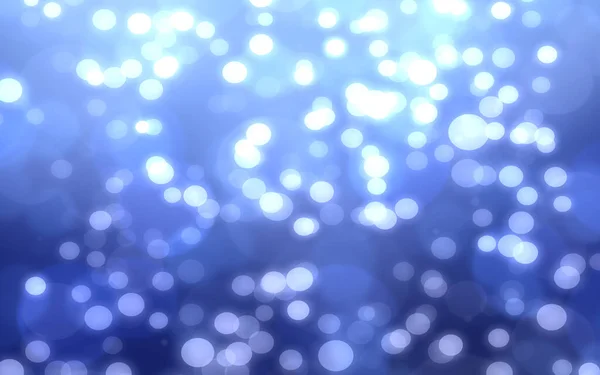 Bokeh White Blue Blurry Light Abstract Background — Stock Photo, Image