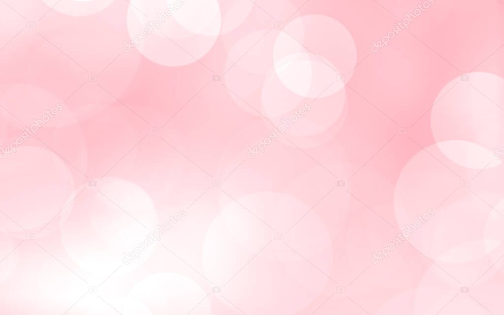 Luxury pink blur abstract background with bokeh lights for backgrounds concept of valentine day.