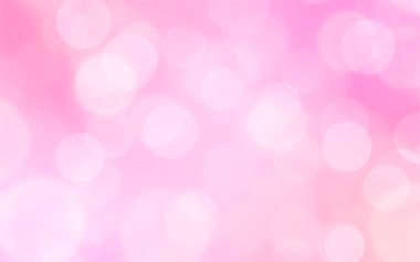 Sevgililer Günü konsepti için arka planda Bokeh ışıkları olan lüks pembe bulanık arka plan.