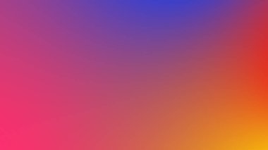 Soyut eğimli kırmızı sarı ve mavi yumuşak renkli arkaplan. Mobil uygulama için modern yatay tasarım.