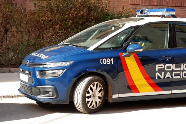 Teruel Spain March 2021 Spanish National Police Patrol Car Parked — Stock Photo, Image