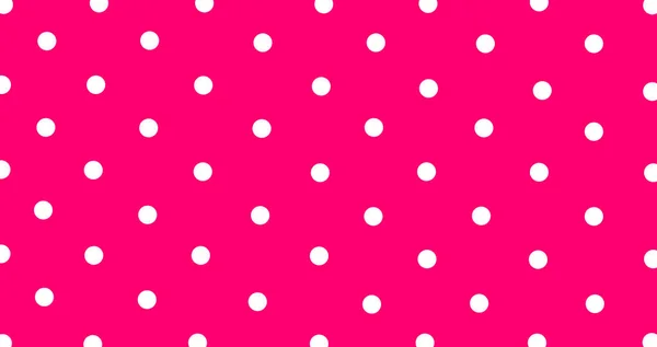 Big White Polka Dots Pink Seamless Background Seamless Pattern Large — Stock Photo, Image